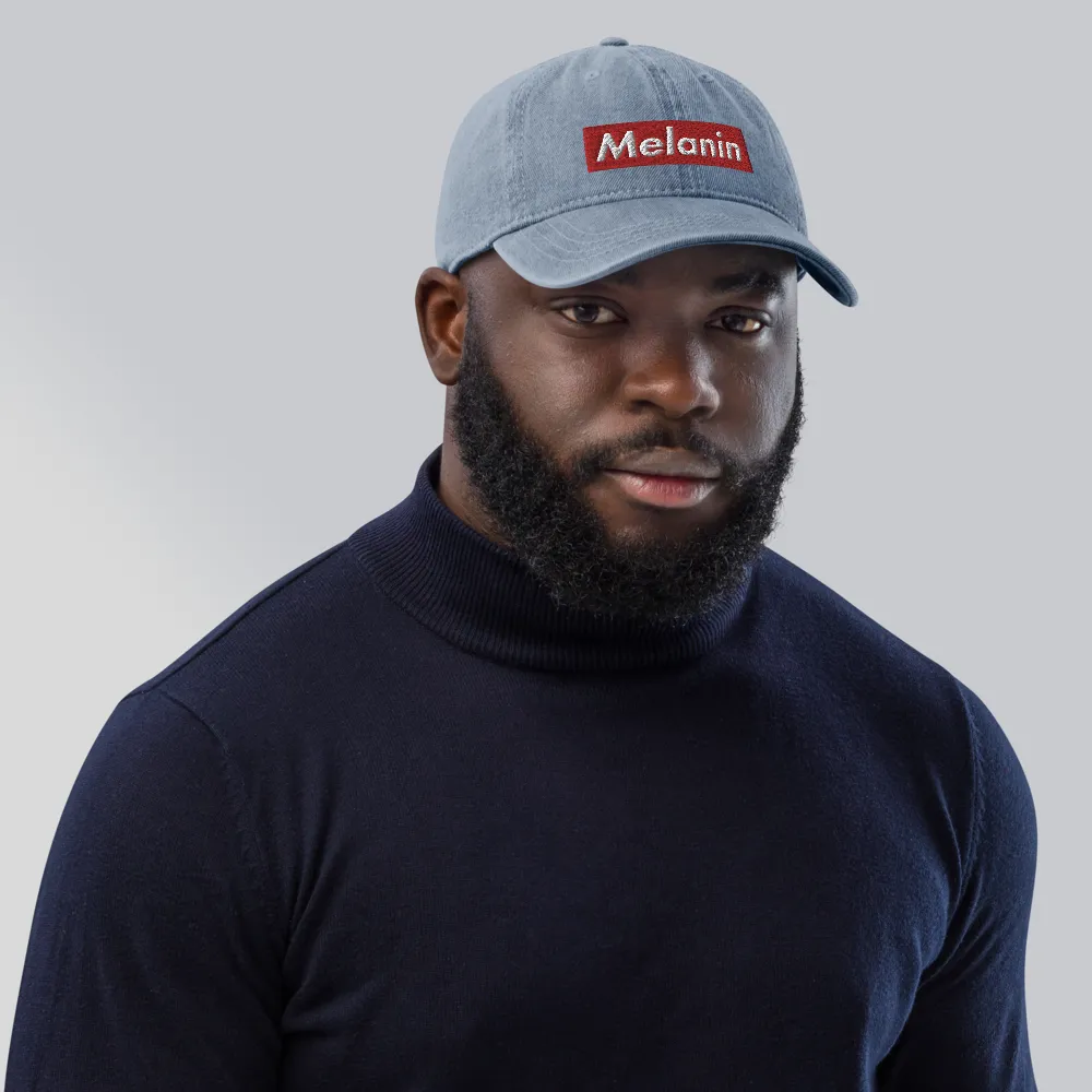 Melanin is Supreme Denim Dad Hat