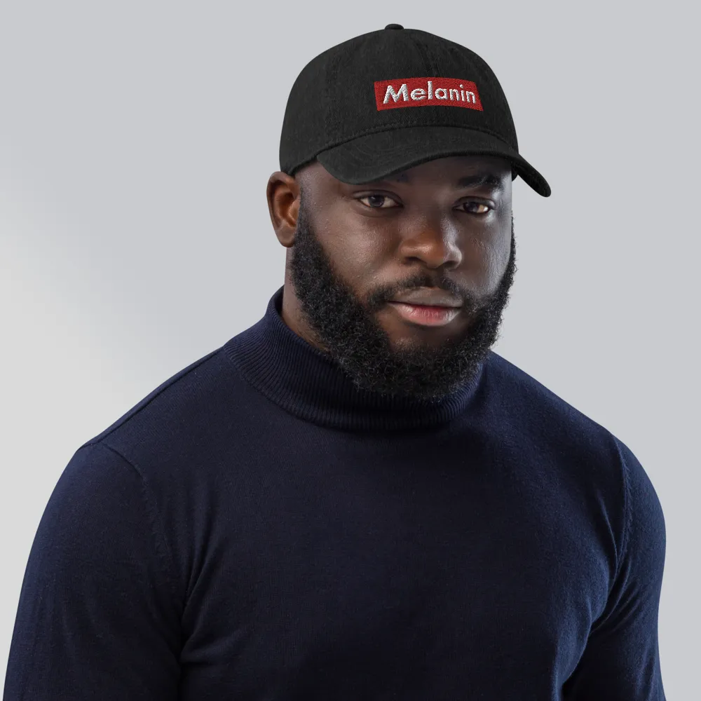 Melanin is Supreme Denim Dad Hat