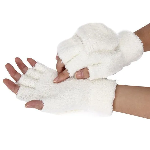 mittens women fashion Gloves  Girls Women Ladies Hand Wrist Warmer  Glove Fingerless Gloves Guanti invernali donna SM6