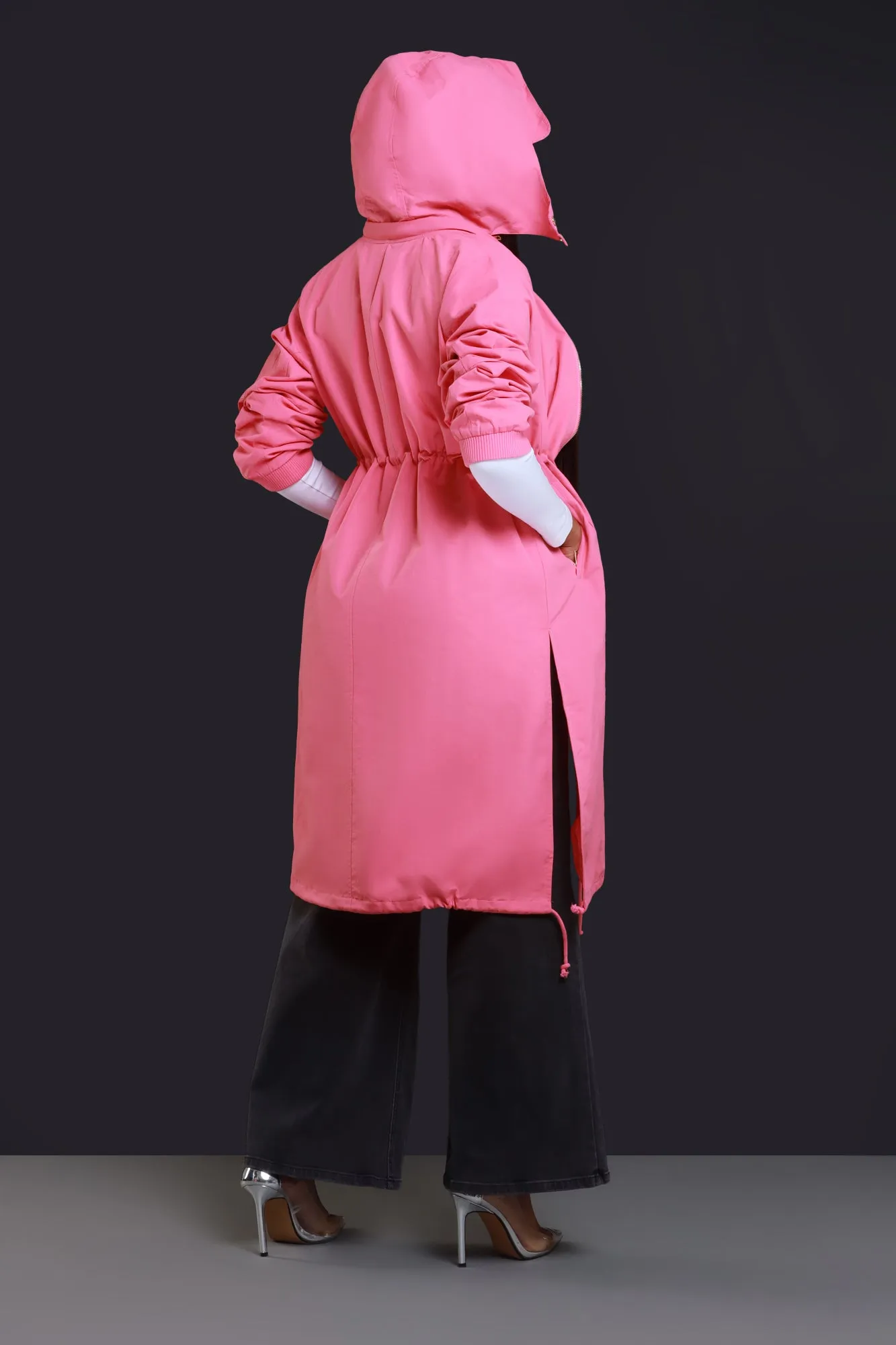 Not Your Average Bomber Parka - Pink