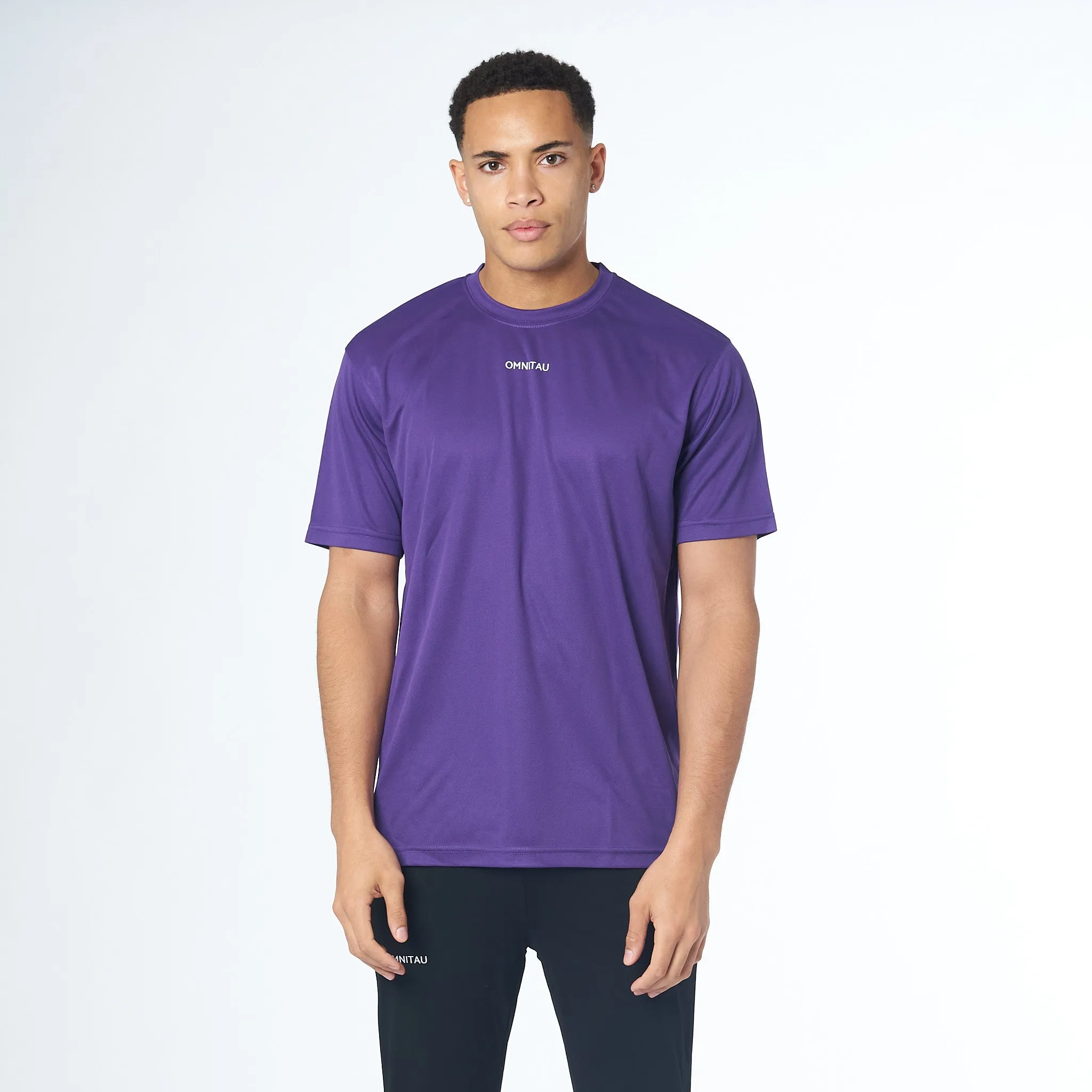 Omnitau Men's Strive Recycled Technical T-Shirt - Purple