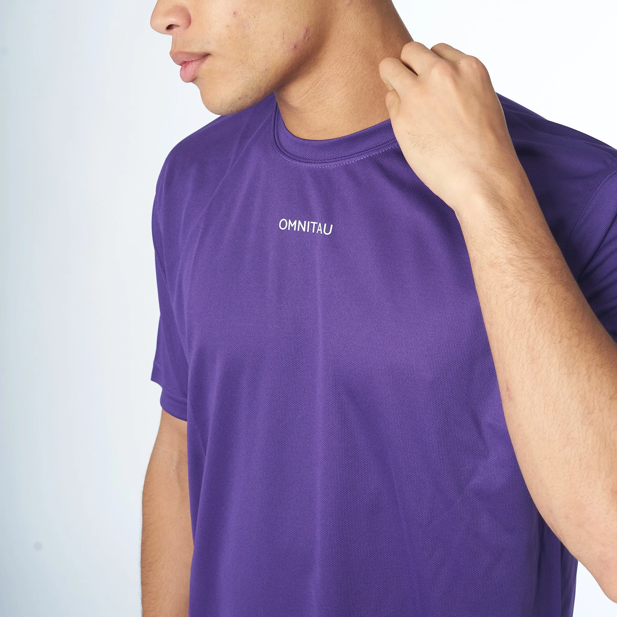 Omnitau Men's Strive Recycled Technical T-Shirt - Purple