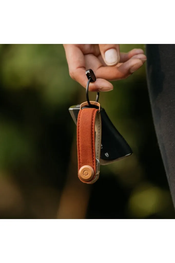 Orbitkey - Waxed Canvas Key Organiser - Brick Red