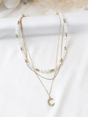 Pearl Multi Layer Chain