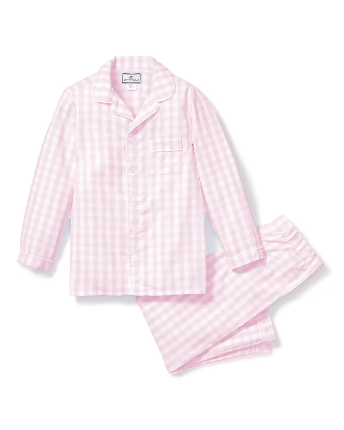 Pink Gingham Pajama Set