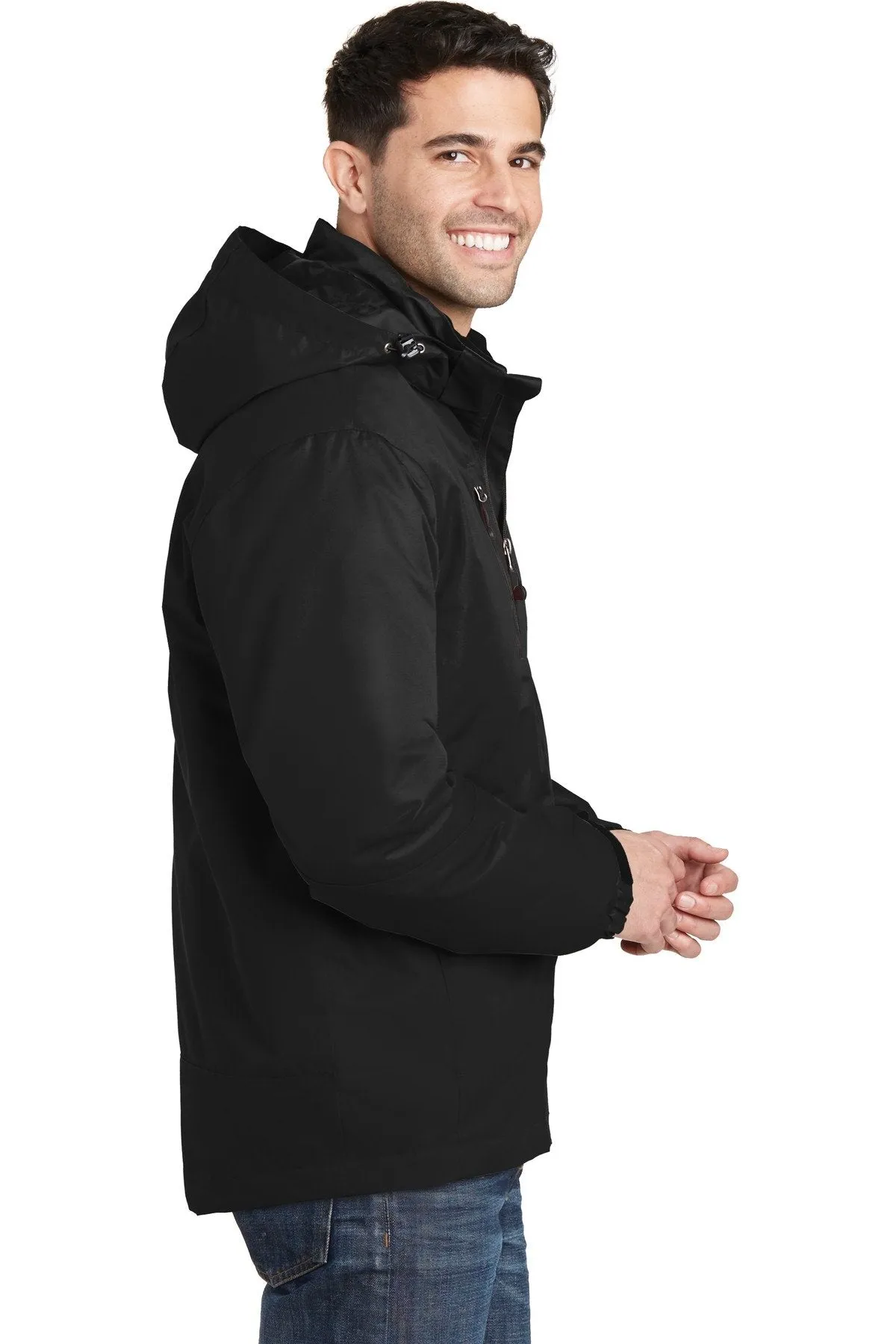 Port Authority Vortex Waterproof 3-in-1 Jacket J332 Black/ Black