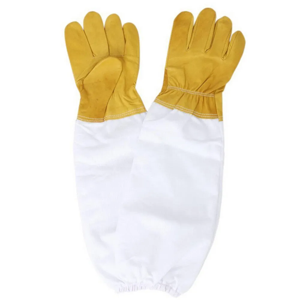 Protective Beekeeping Gloves Goatskin Bee Keeping Vented Long Sleeves Beekeeping Tools The Beekeeper Prevent Tools SM6