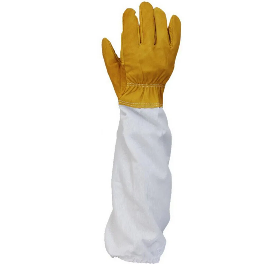 Protective Beekeeping Gloves Goatskin Bee Keeping Vented Long Sleeves Beekeeping Tools The Beekeeper Prevent Tools SM6