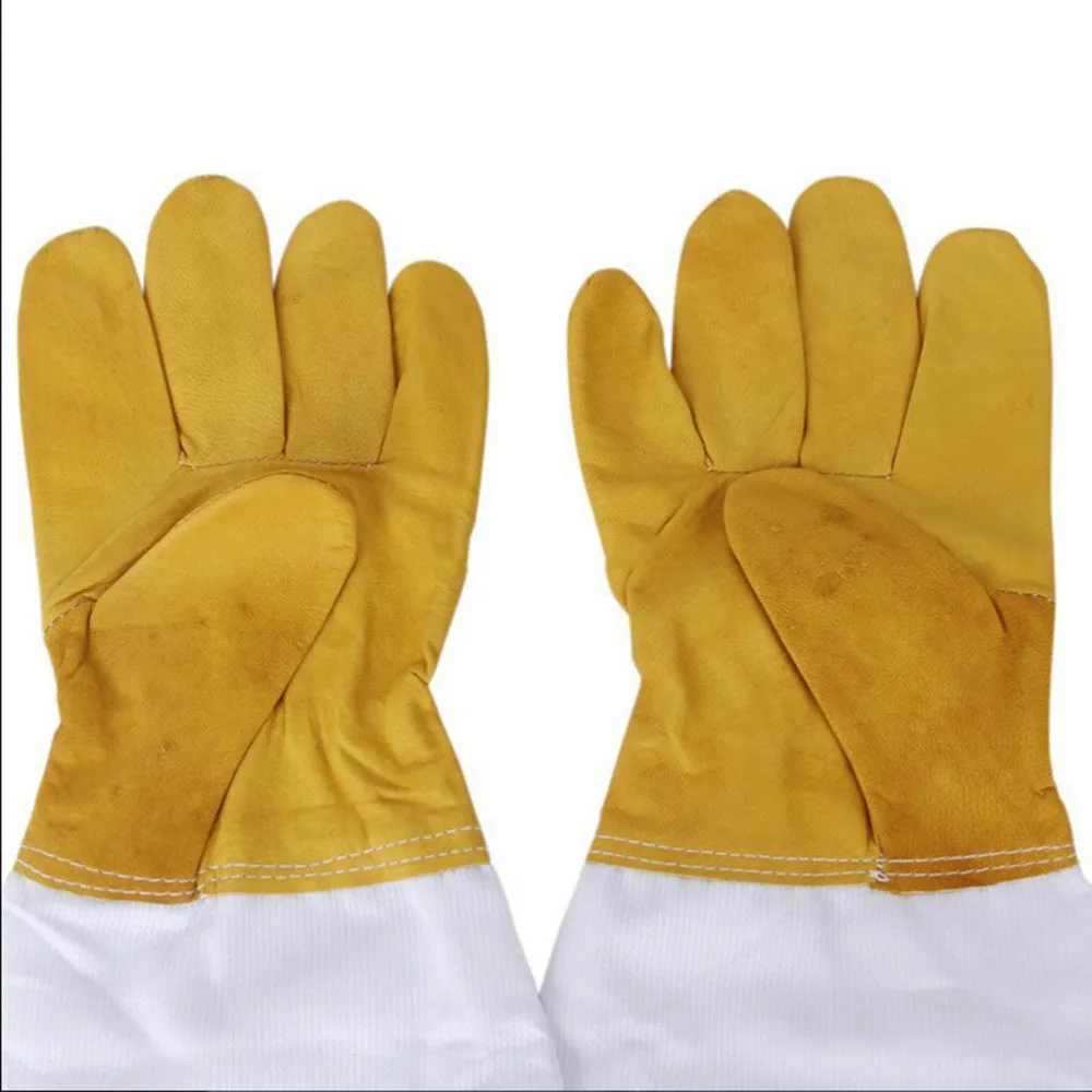 Protective Beekeeping Gloves Goatskin Bee Keeping Vented Long Sleeves Beekeeping Tools The Beekeeper Prevent Tools SM6