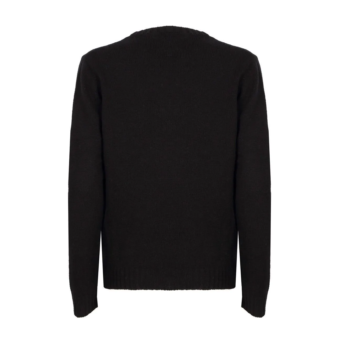 PULL GIROCOLLO COURMAYEUR IN LANA E CASHMERE Donna Nero