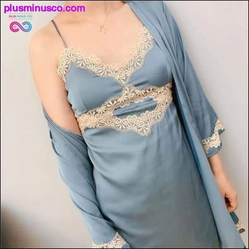 Robe & Gown Sets Sexy Lace Sleep Lounge Pijama