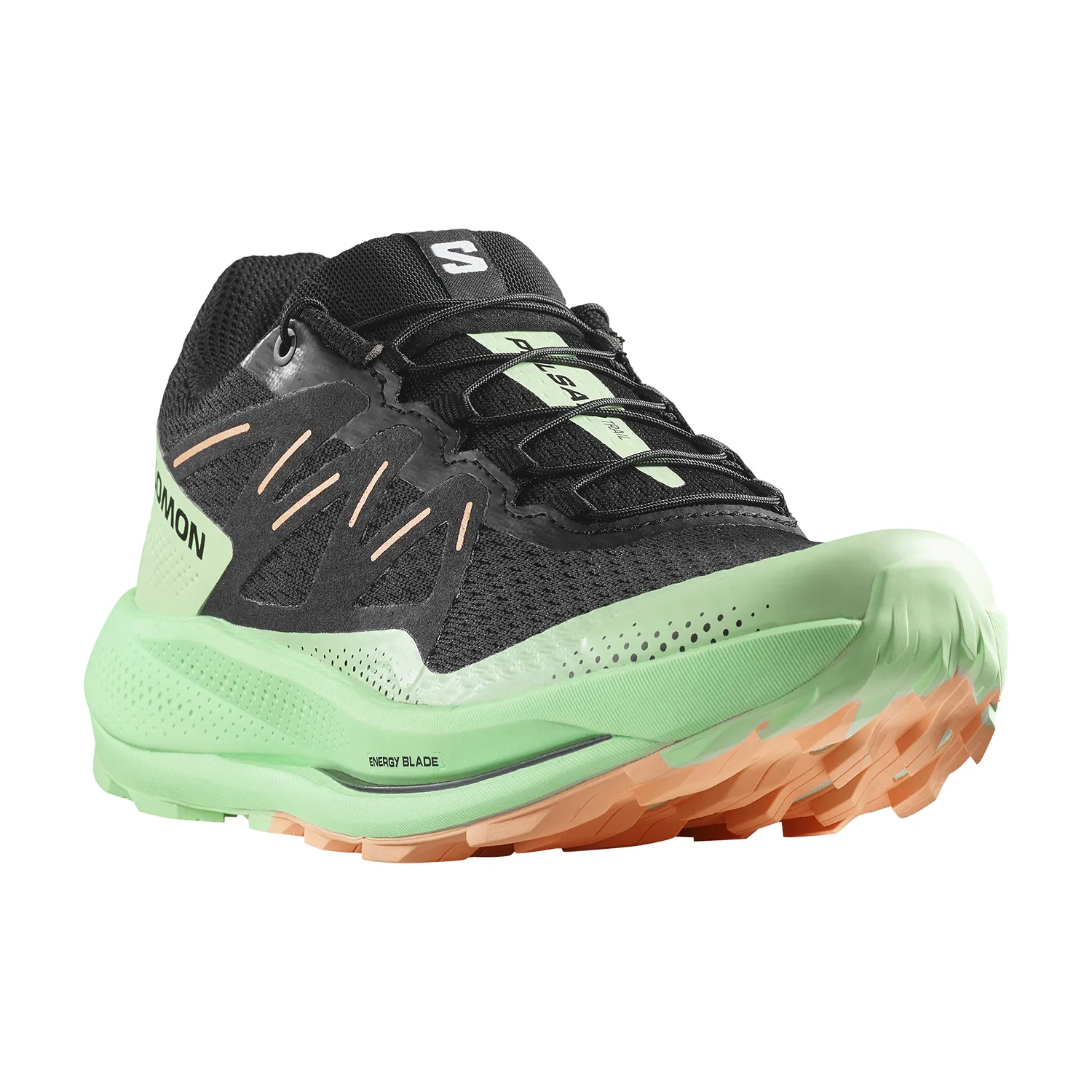 Salomon Pulsar Trail  Black/Green Ash/Cantaloupe