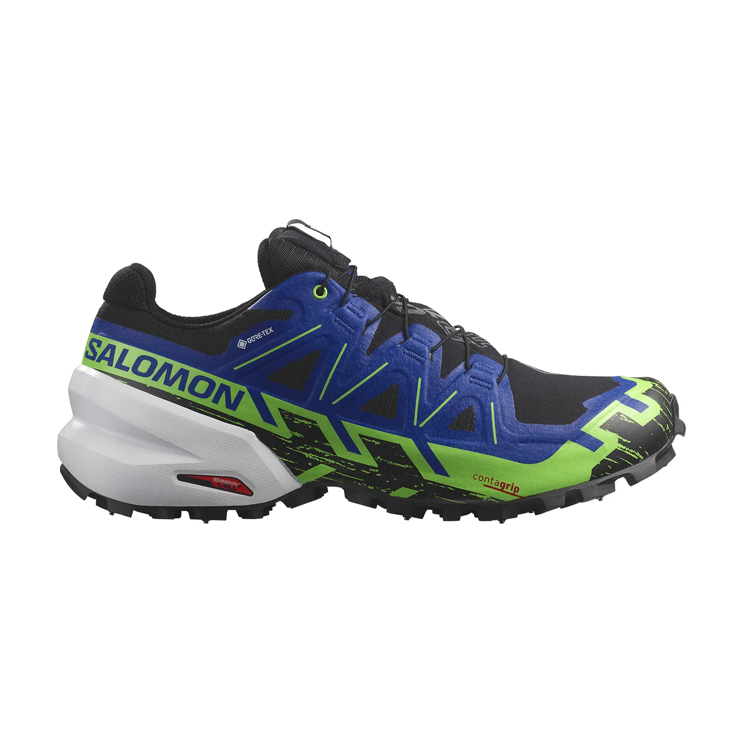 Salomon Spikecross 6 GTX  Black/Surf The Web/Green Gecko