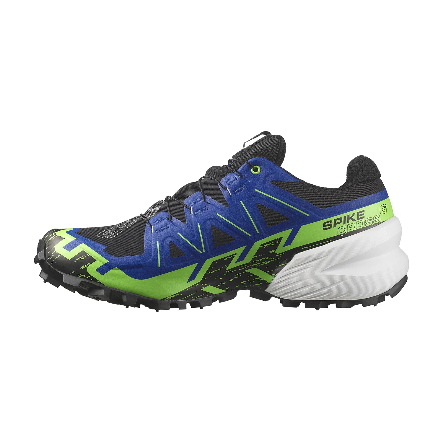 Salomon Spikecross 6 GTX  Black/Surf The Web/Green Gecko