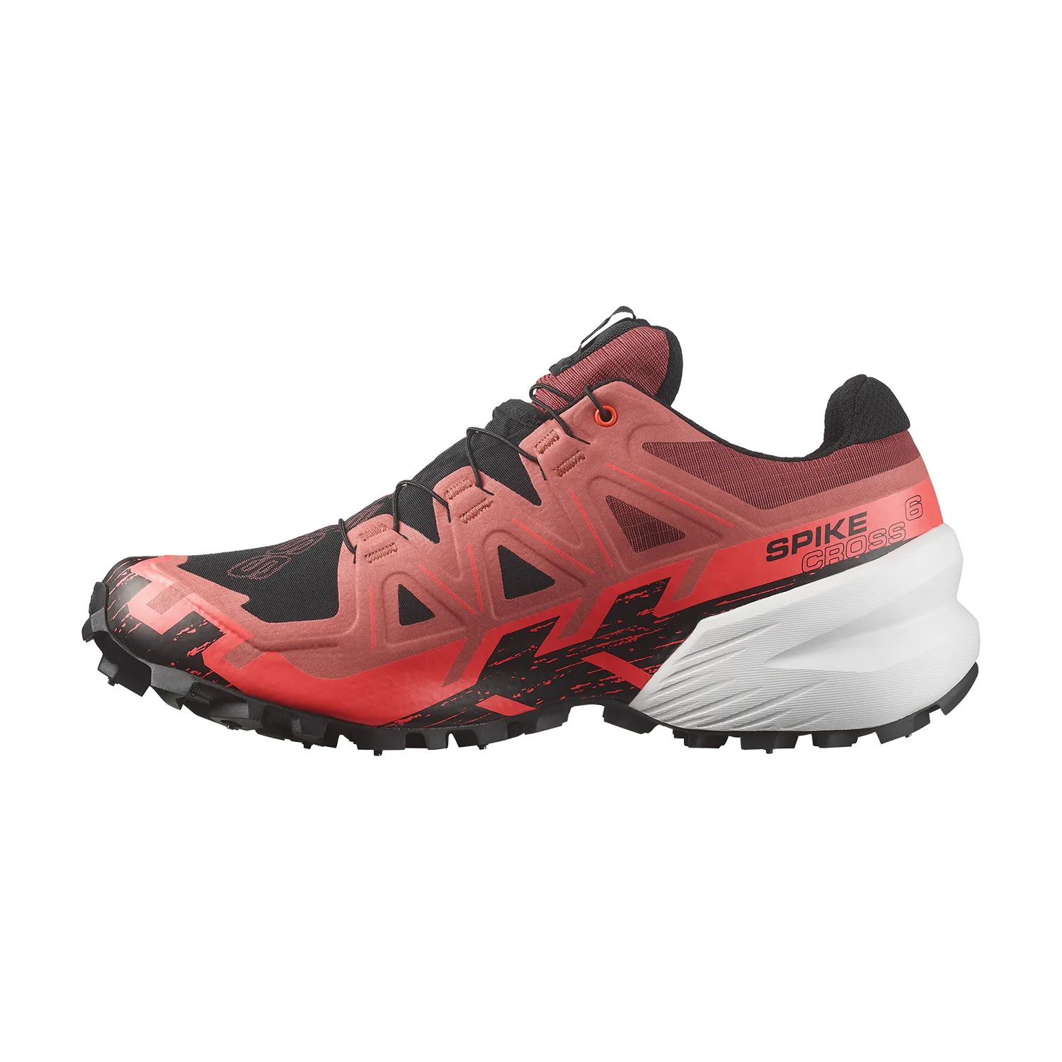 Salomon Spikecross 6 GTX  Cow Hide/Black/Fiery Coral