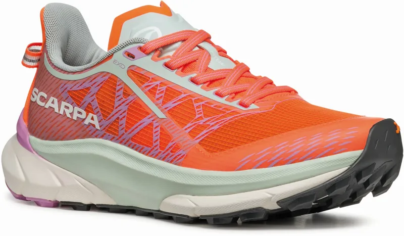 Scarpa Womens Golden Gate 2 ATR Running Shoe - Orange Fluo-Orchid