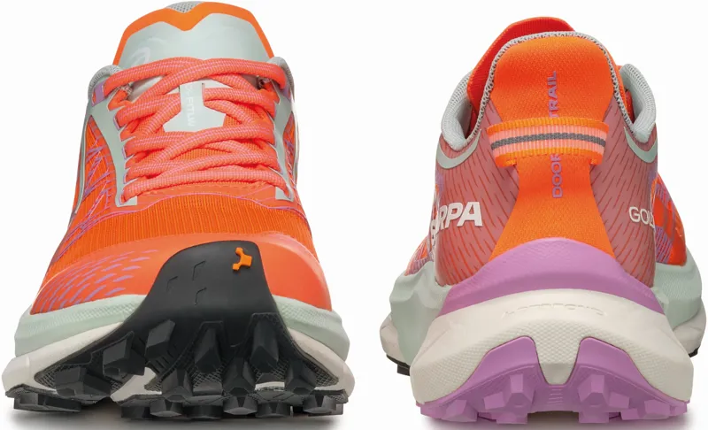 Scarpa Womens Golden Gate 2 ATR Running Shoe - Orange Fluo-Orchid