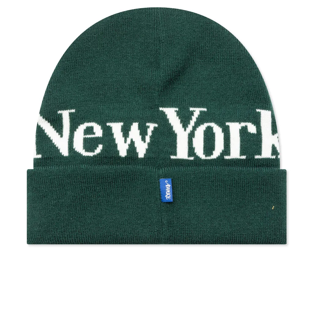 Serif Logo Beanie - Forest