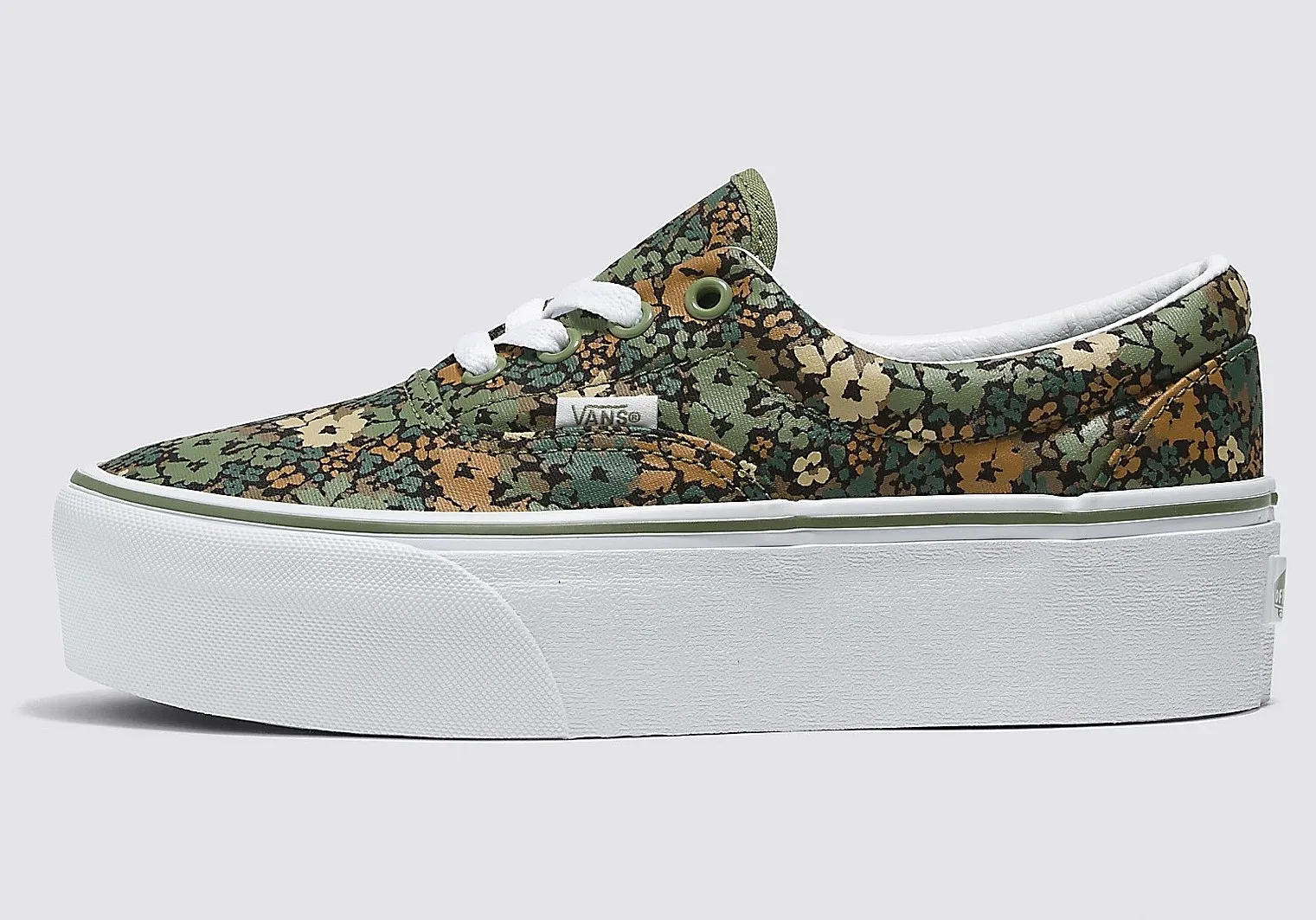 shoes Vans Era Stackform - Camo Floral Loden Green