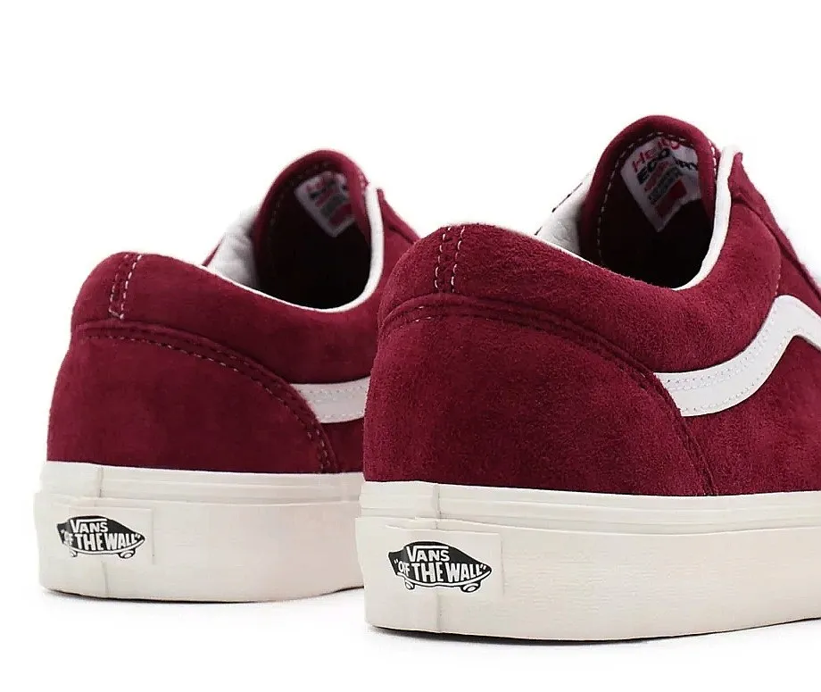 shoes Vans Old Skool - Pig Suede/Pomegranate/Snow White