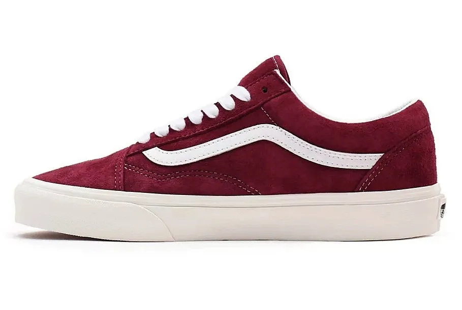 shoes Vans Old Skool - Pig Suede/Pomegranate/Snow White