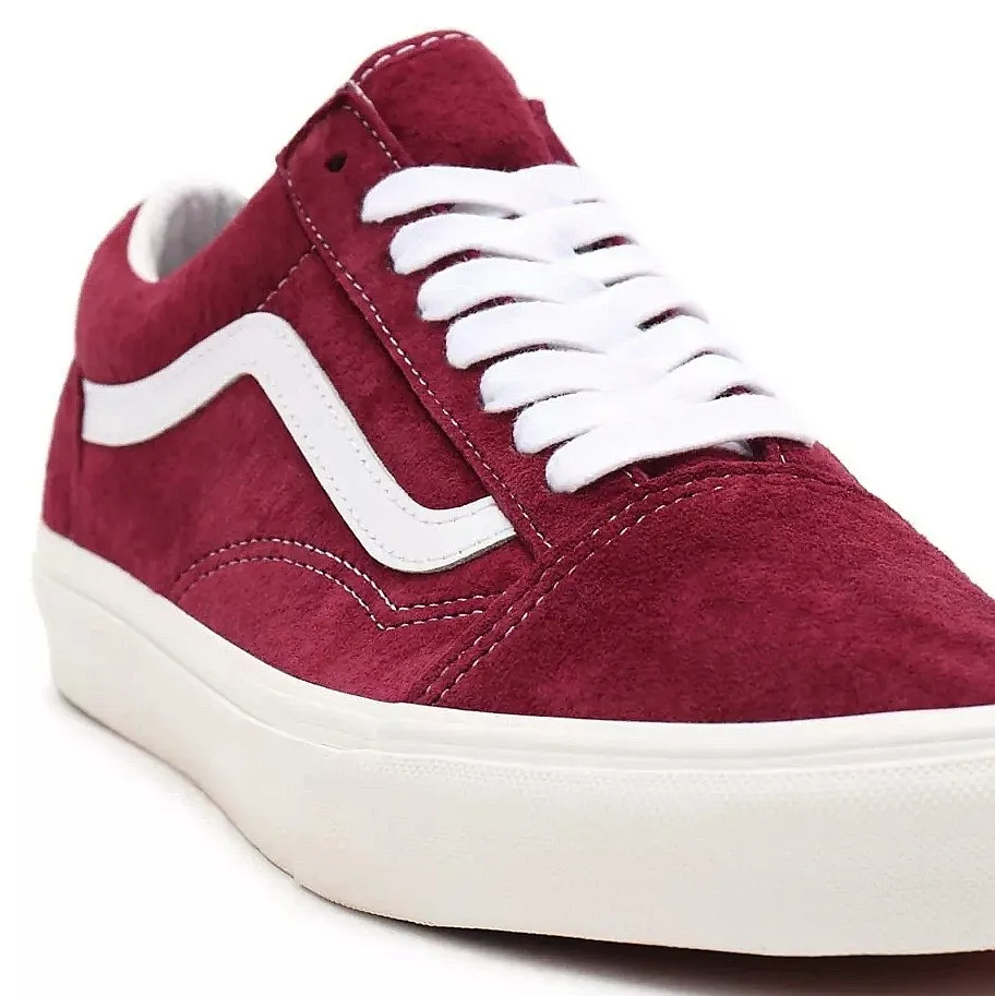 shoes Vans Old Skool - Pig Suede/Pomegranate/Snow White