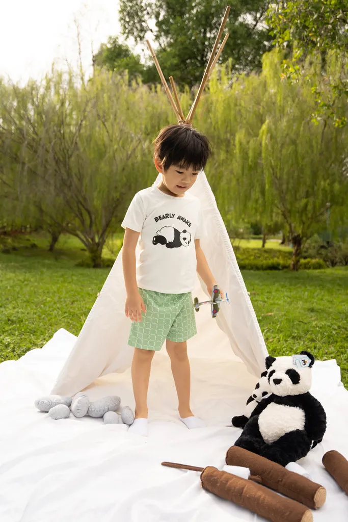 Short-Sleeve Pyjamas Set - Bearly Awake