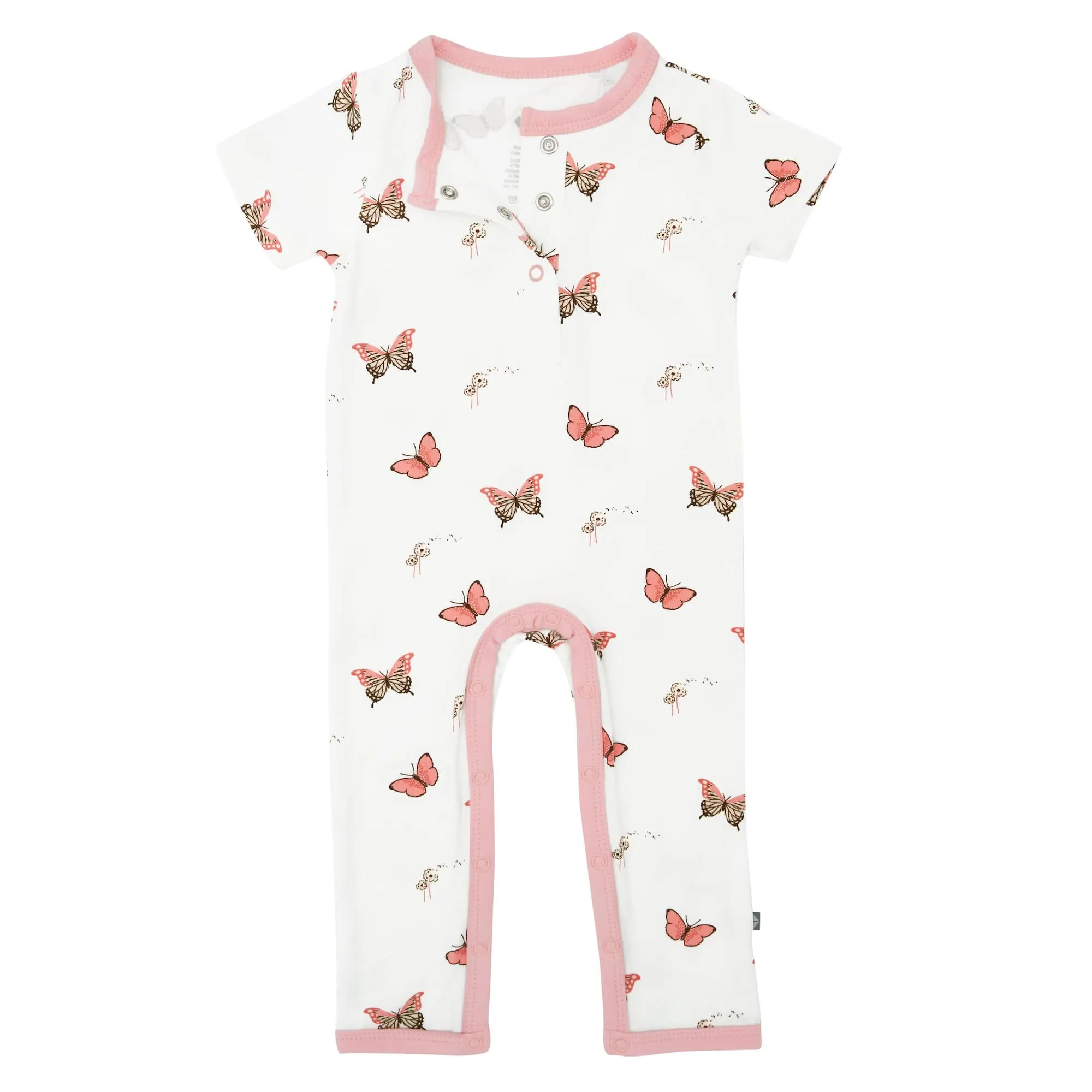 Short Sleeve Romper in Butterfly