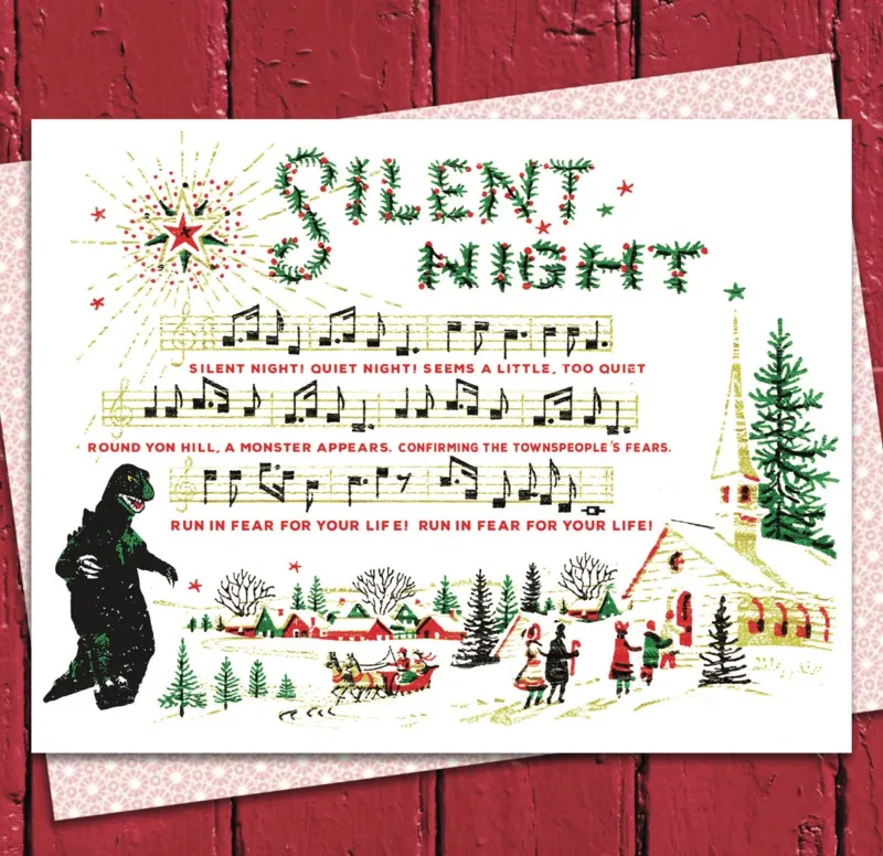 Silent NIght Monster Card