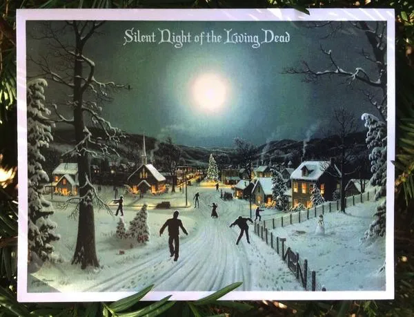 Silent Night Of the Living Dead Holiday Card