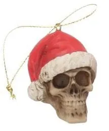 Silent night - skull bauble