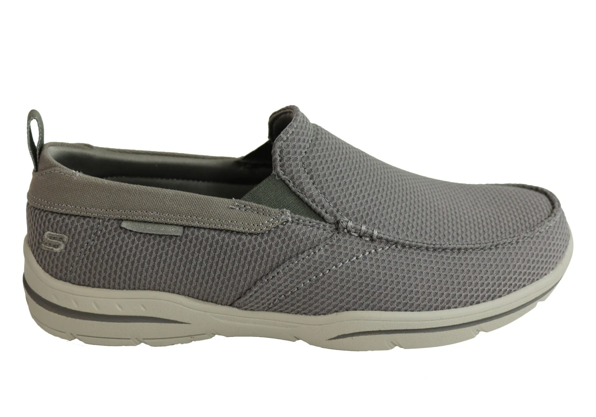 Skechers Mens Harper Walton Relaxed Fit Memory Foam Wide Fit Shoes