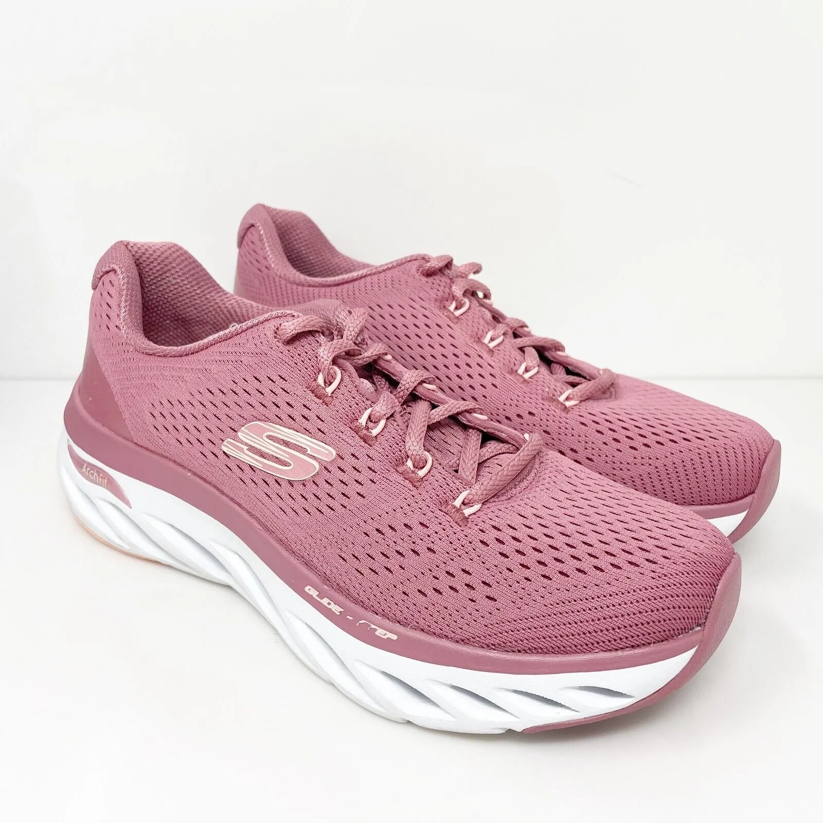 Skechers Womens Arch Fit Glide Step 149873 Pink Running Shoes Sneakers Size 9