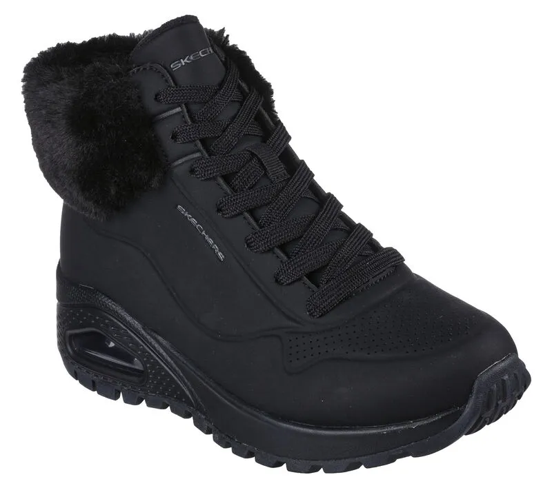 SNEAKERS SKECHERS DONNA UNO RUGGED - FALL AIR BLACK 167274/BBK