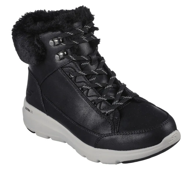 STIVALETTO SKECHERS DONNA GLACIAL ULTRA - COZYLY BLACK 144178 BLK