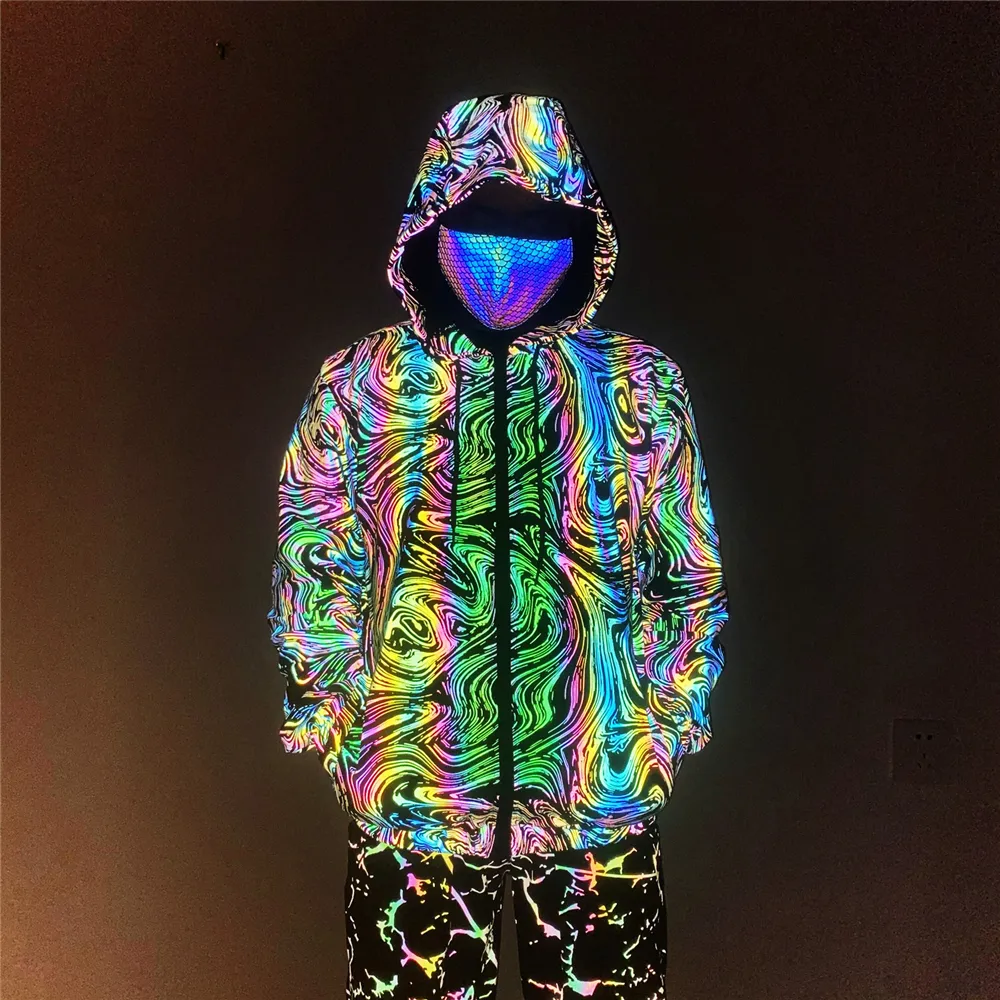 streetwear reflective jacket