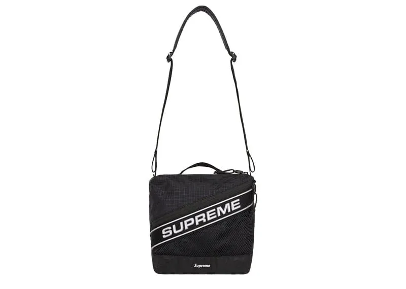 Supreme Logo Shoulder Bag Black