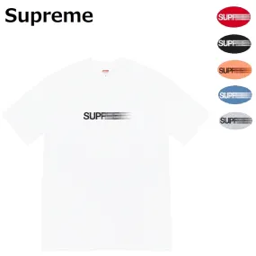 Supreme  |Unisex Street Style U-Neck Plain Cotton Short Sleeves Logo