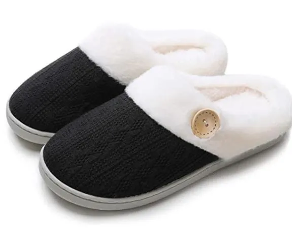 Tiosebon Unisex Memory Foam Soft Cotton Slippers