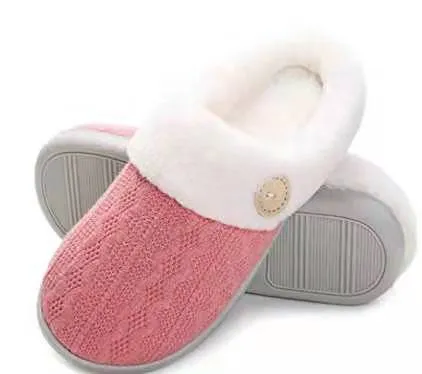 Tiosebon Unisex Memory Foam Soft Cotton Slippers