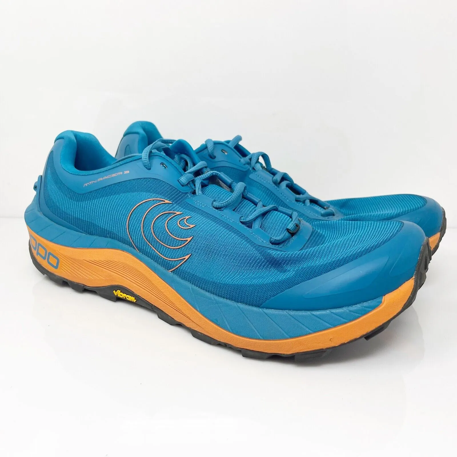 Topo Athletic Mens MTN Racer 3 Blue Running Shoes Sneakers Size 11.5