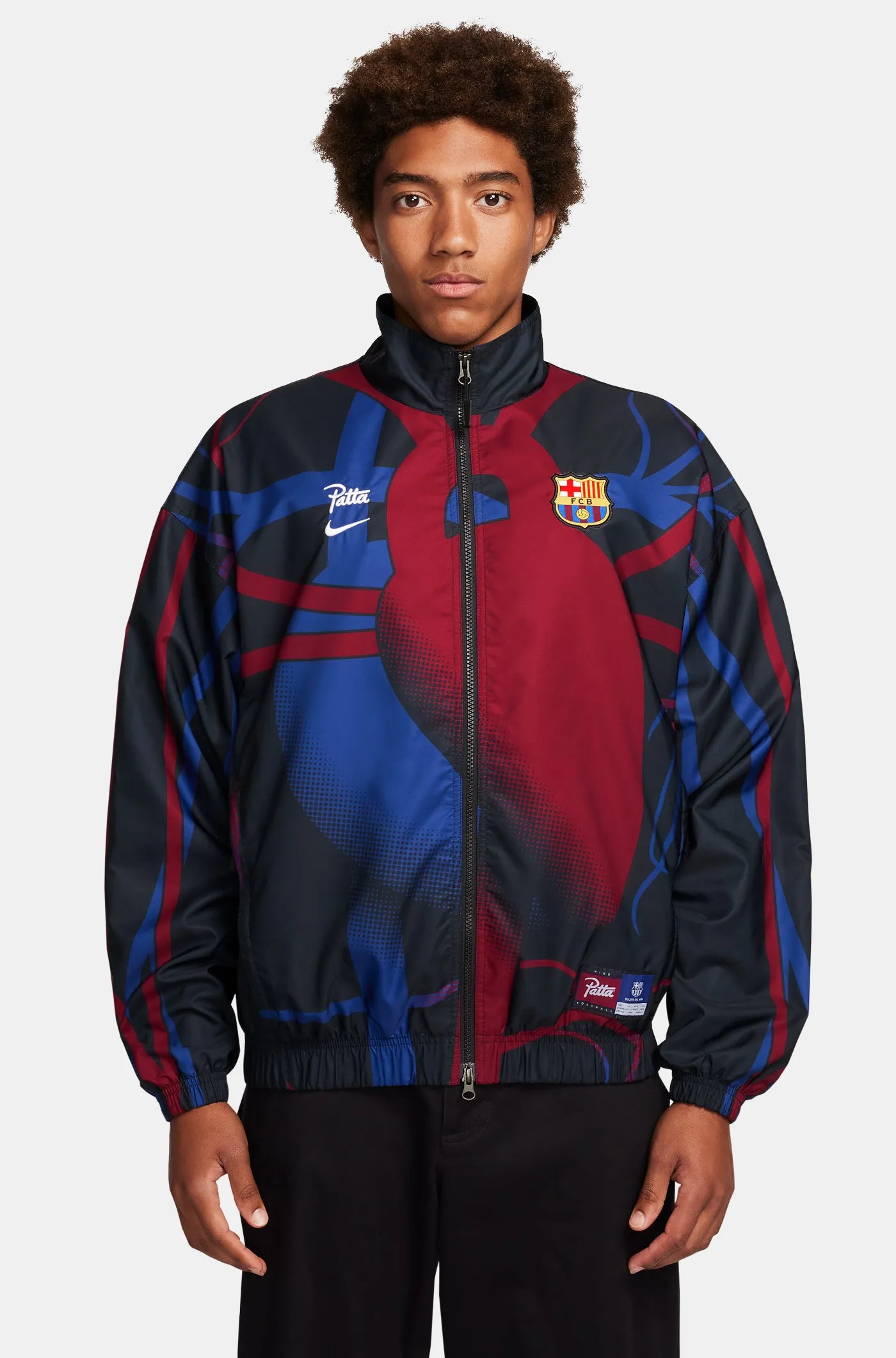 Tracksuit Top Blue FC Barcelona x Patta