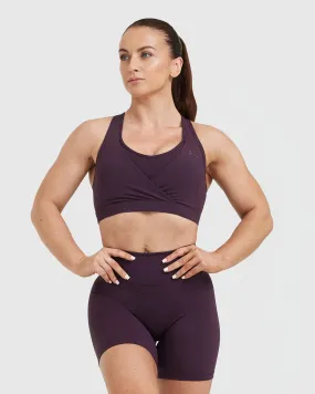 Unified Layered Sports Bra | Blackberry Purple