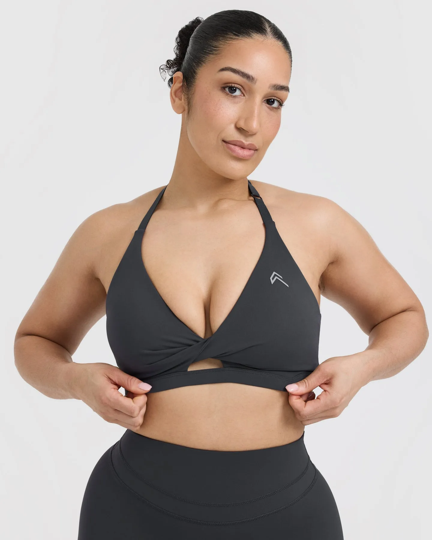 Unified Twist Sports Bra | Coal