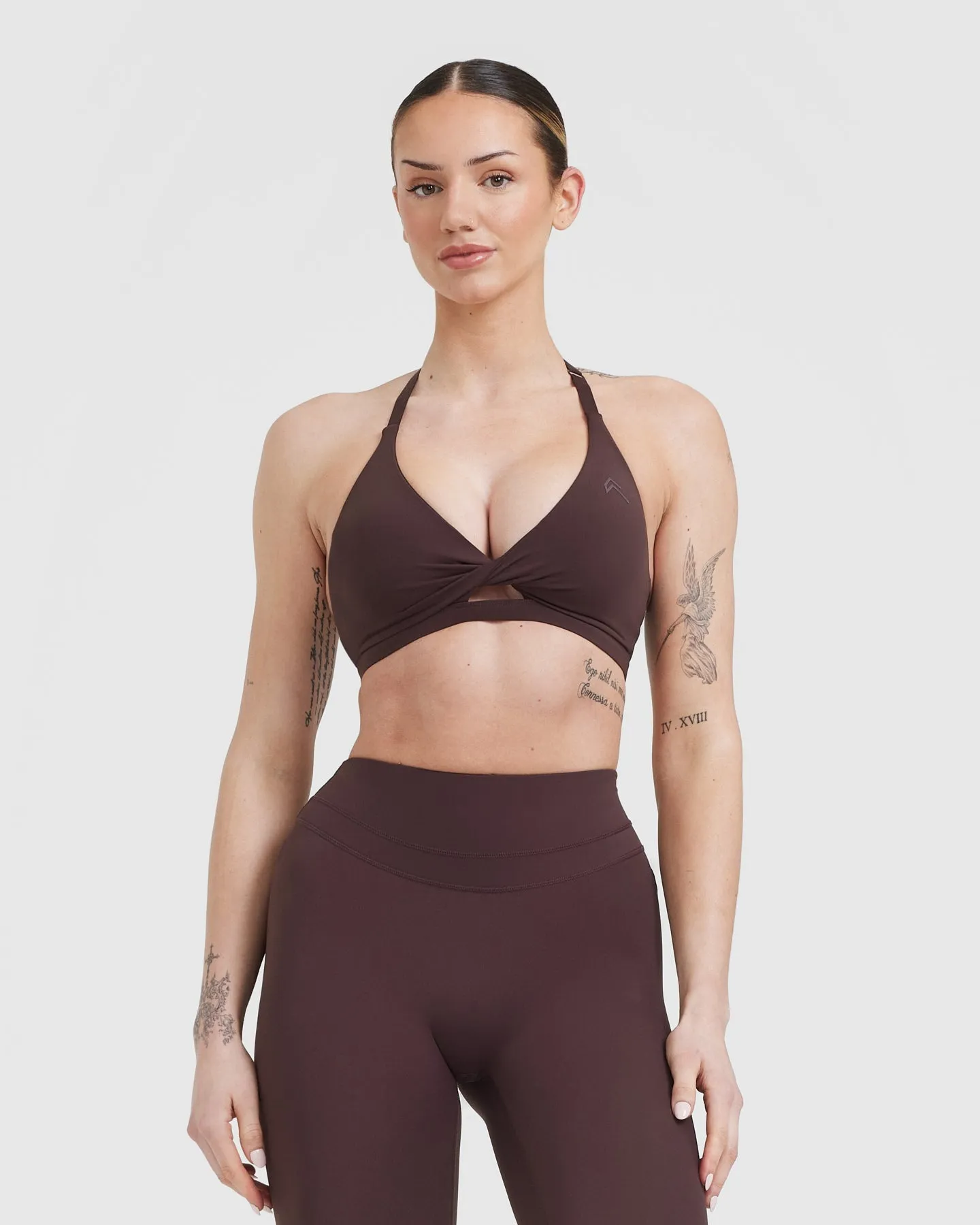 Unified Twist Sports Bra | Plum Brown