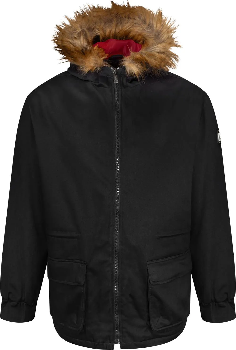 Uptheir Hunter Parka Coat With Hood - Black