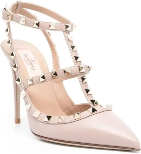 Valentino Garavani Rockstud 105mm leather pumps Pink