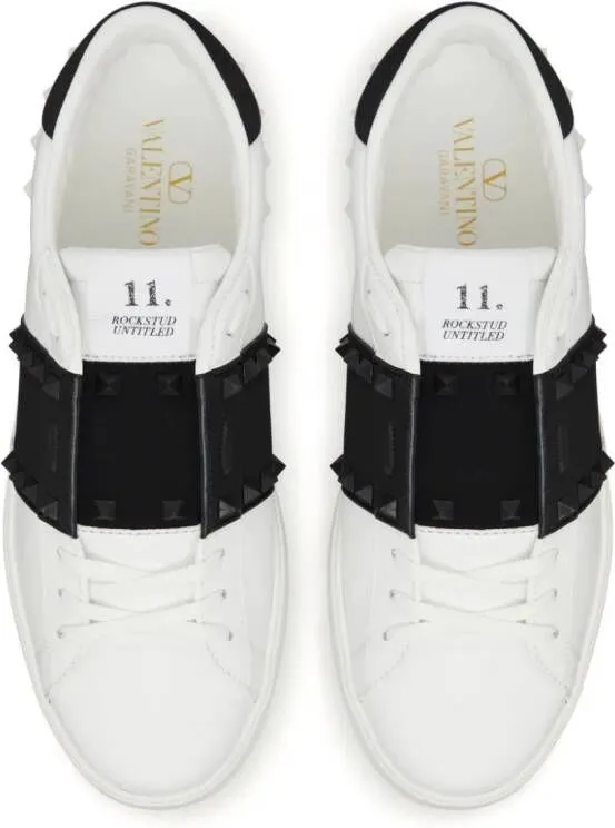 Valentino Garavani Rockstud Untitled leather sneakers White