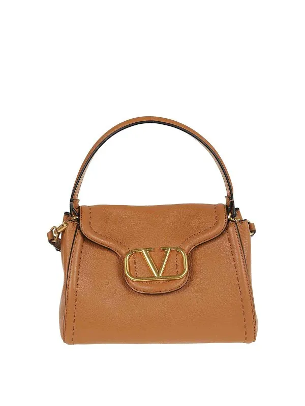 Valentino Garavani Top Handle Bag  Alltime Antique Brass Logo