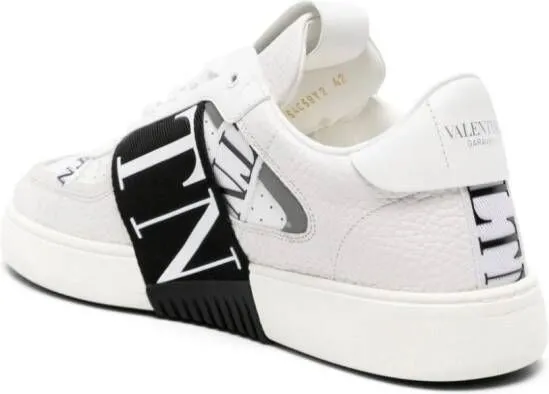 Valentino Garavani VL7N logo-tape leather sneakers White